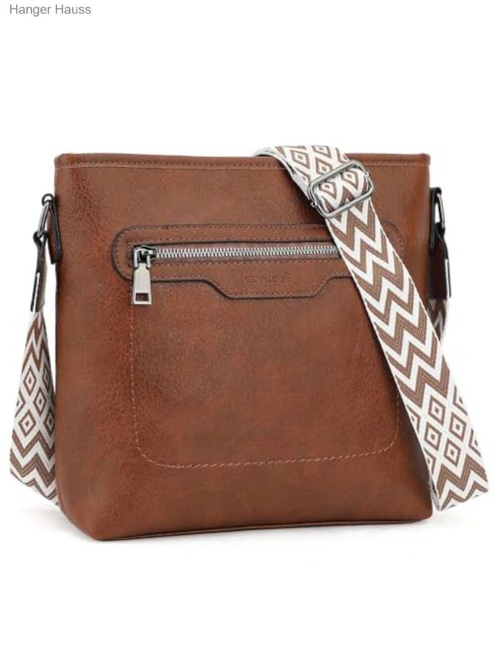 PU Leather Crossbody Bag for Women, Adjustable Strap, Multi-Pocket Handbag